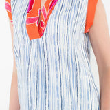 Two Toned Blue and Orange Top