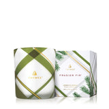 Frasier Fir Medium Poured Candle, Plaid
