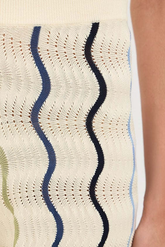 Lesley Knit Pant Black/ Cream