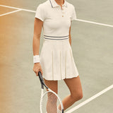 Varley Amar Tennis Dress Snow White