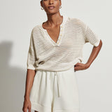 Varley Callie Knit Top Egret