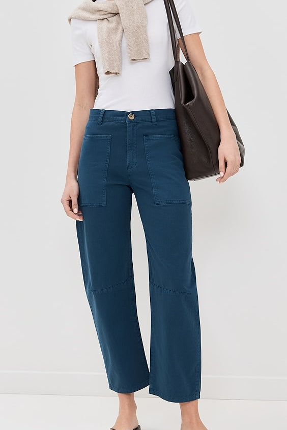 Brylie Sanded Twill Utility Pant Jasper