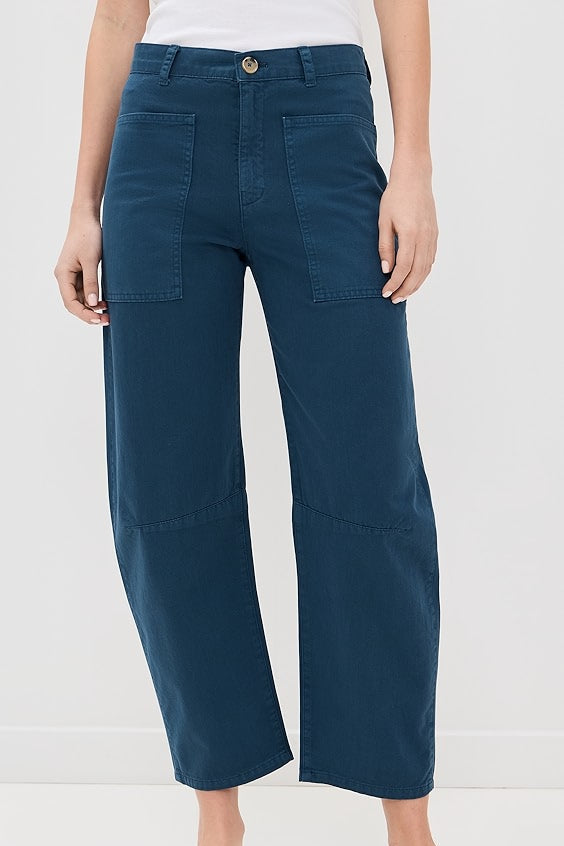 Brylie Sanded Twill Utility Pant Jasper