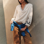 Amani Long Sleeve Top Cream