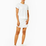 Walnut Short Sleeve White