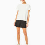 Walnut Short Sleeve White