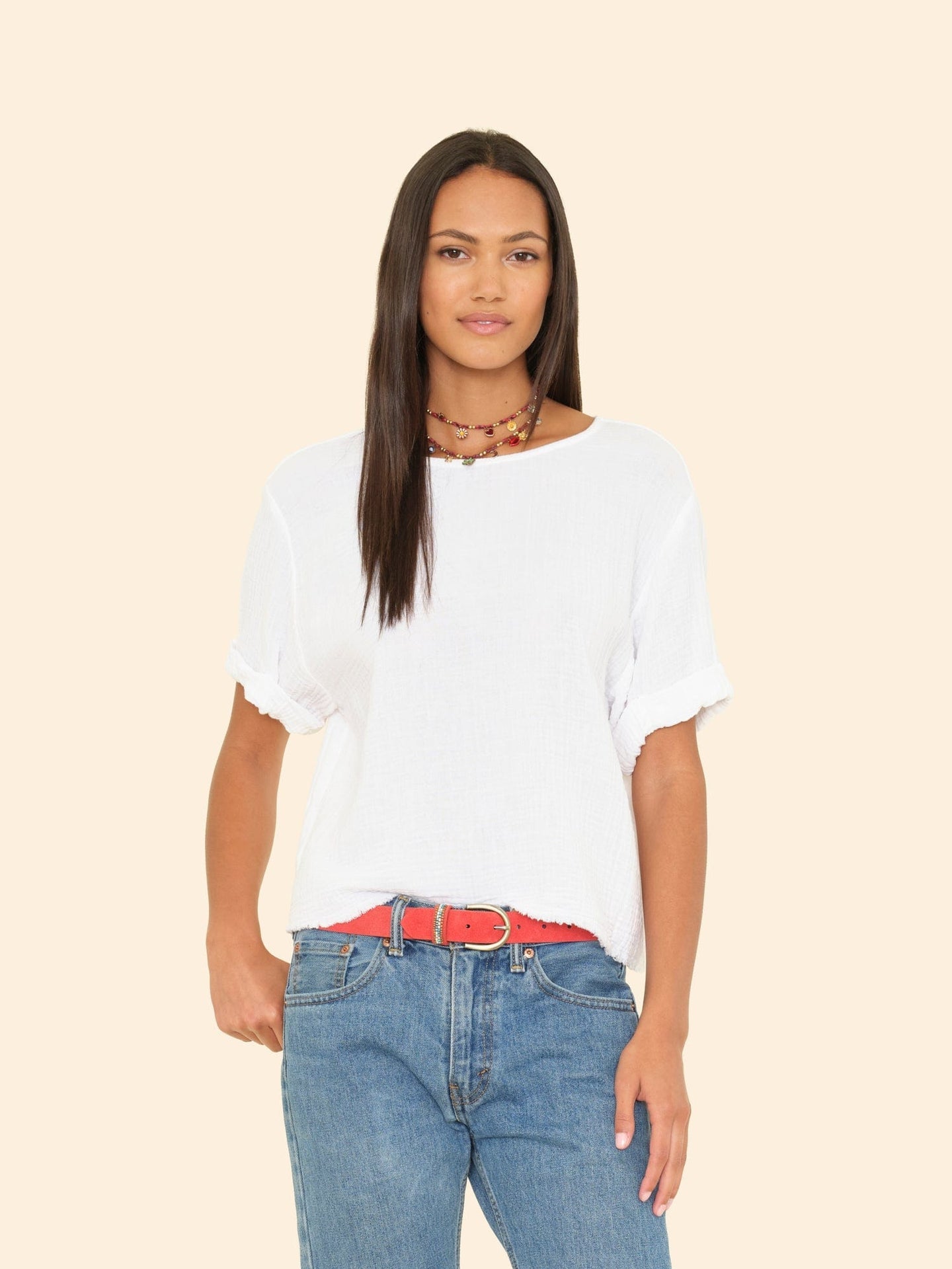 Carson Top White