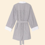 Louie Dress Slate Black Stripe