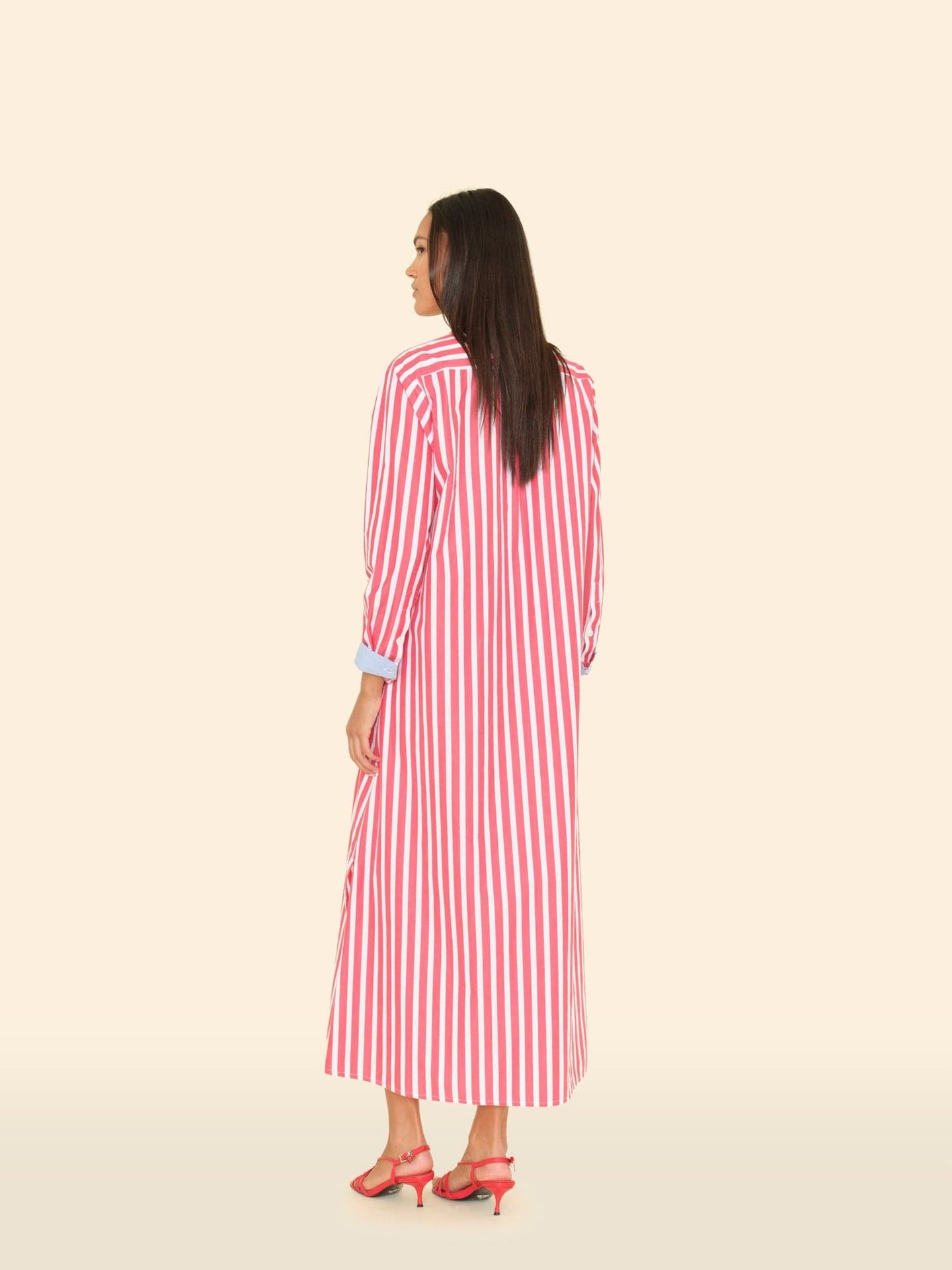 Boden Dress Scarlet Stripe
