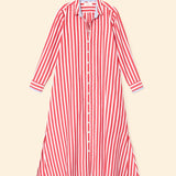 Boden Dress Scarlet Stripe