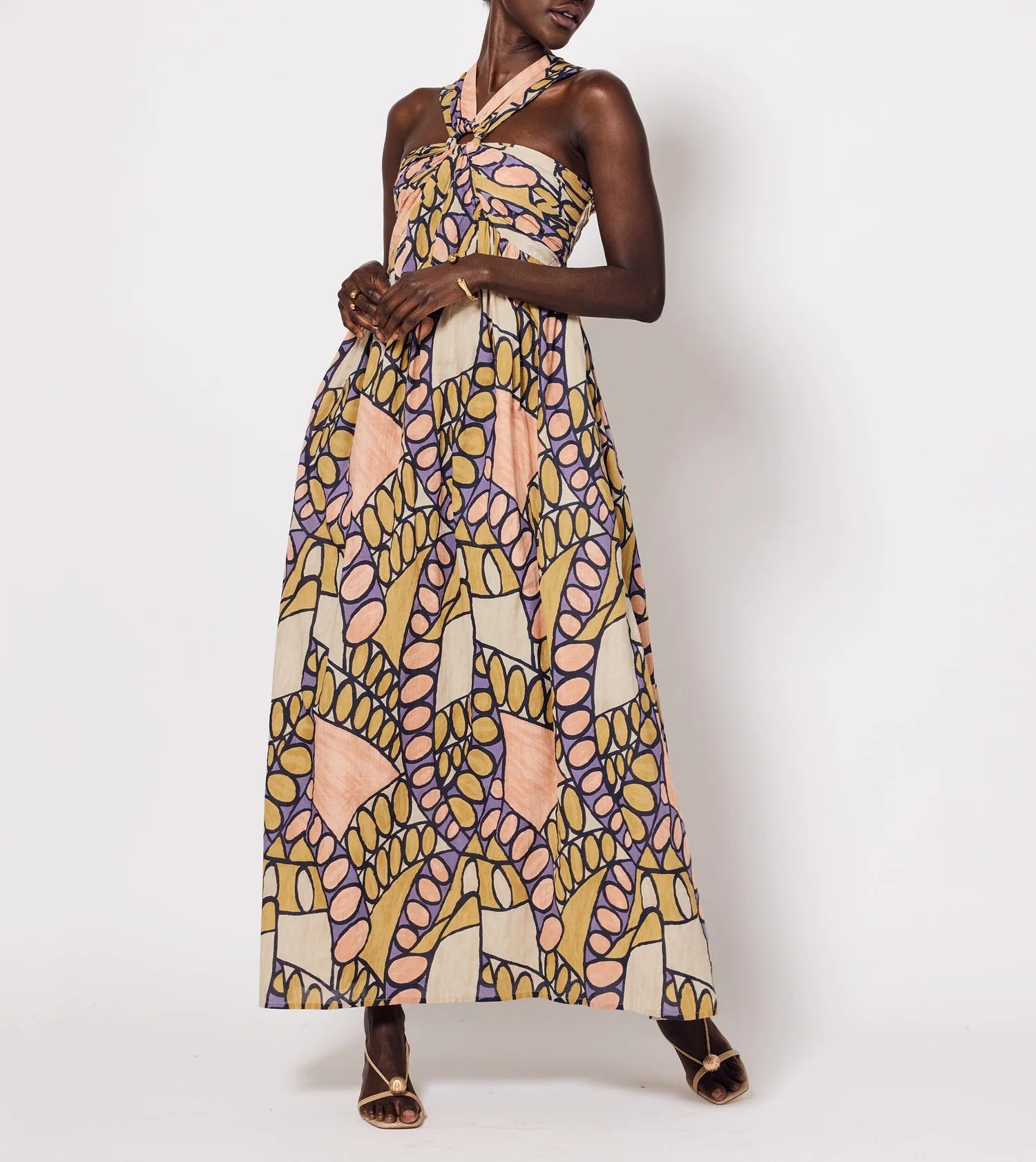 Cleobella Zola Maxi Dress Saguaro Print