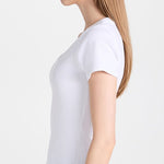 Sirena Short Sleeve Scoop Neck Tee White