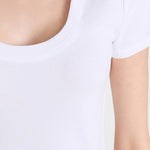 Sirena Short Sleeve Scoop Neck Tee White