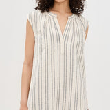 Minna Stripe Mini Dress Sea Salt