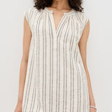 Minna Stripe Mini Dress Sea Salt