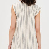 Minna Stripe Mini Dress Sea Salt
