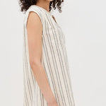 Minna Stripe Mini Dress Sea Salt
