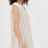Minna Stripe Mini Dress Sea Salt